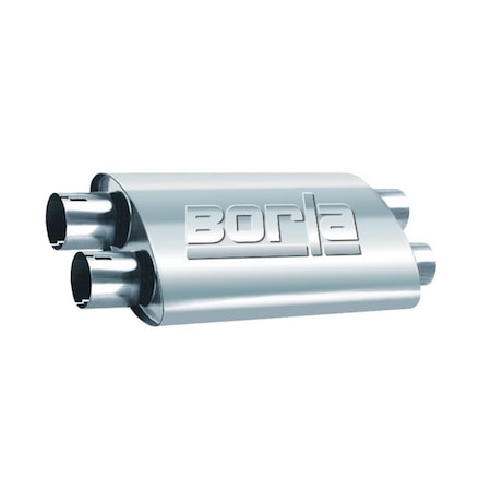 Borla 2.5IN, 19x4x9.5 DUAL/DUAL MUFFLER 400286